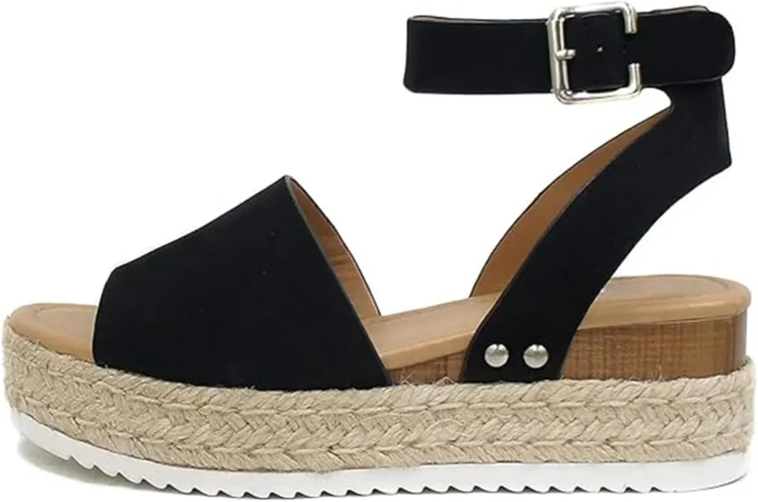 Platform Sandals Women Dressy Wedge Sandals Open Toe Espadrilles Slip on Ankle Strap Casual Summer Dress Shoes 2025