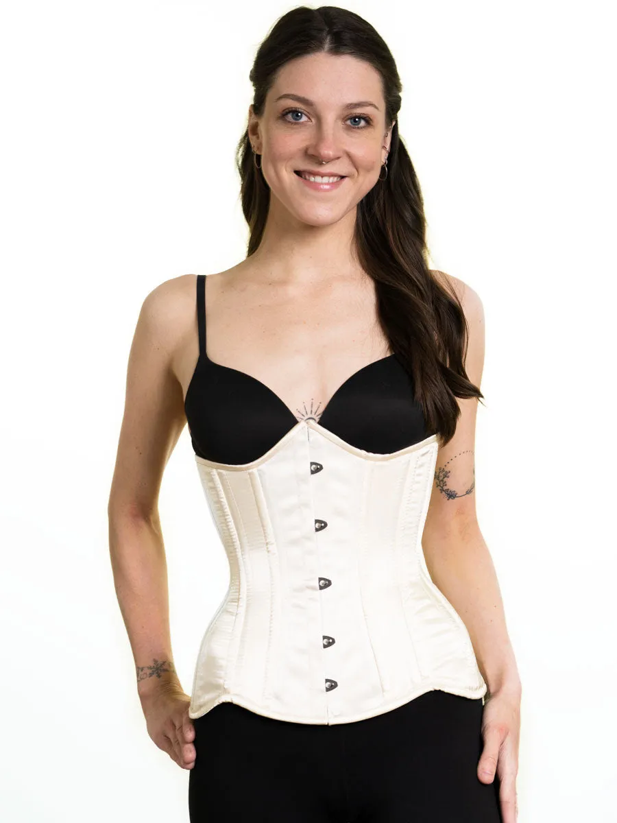 Plus Size Satin Hourglass Curve Longline Underbust Corset : CS-426