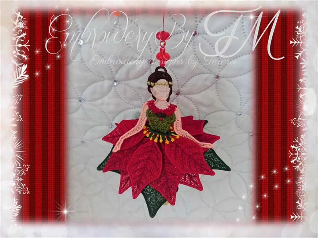 Poinsettia doll / two sizes