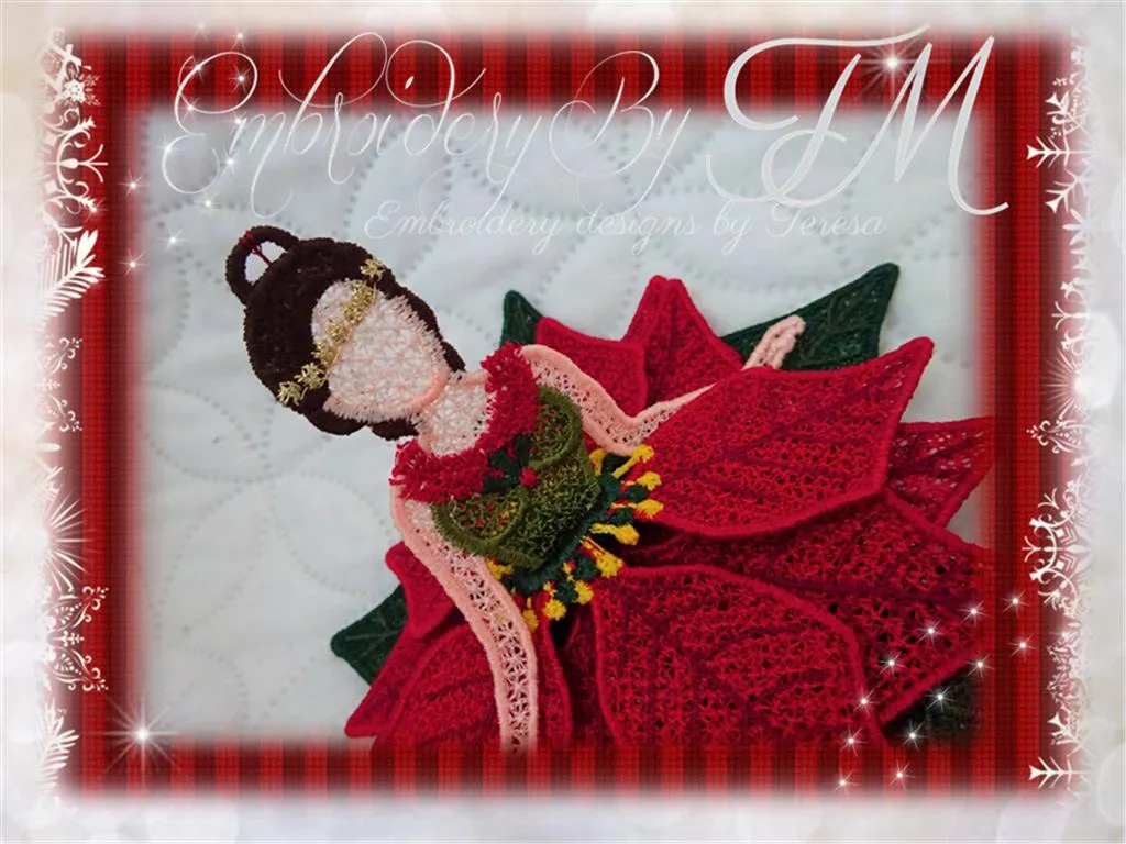 Poinsettia doll / two sizes