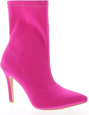 Pointed Ankle Toe Stiletto Heels Stretch Booties