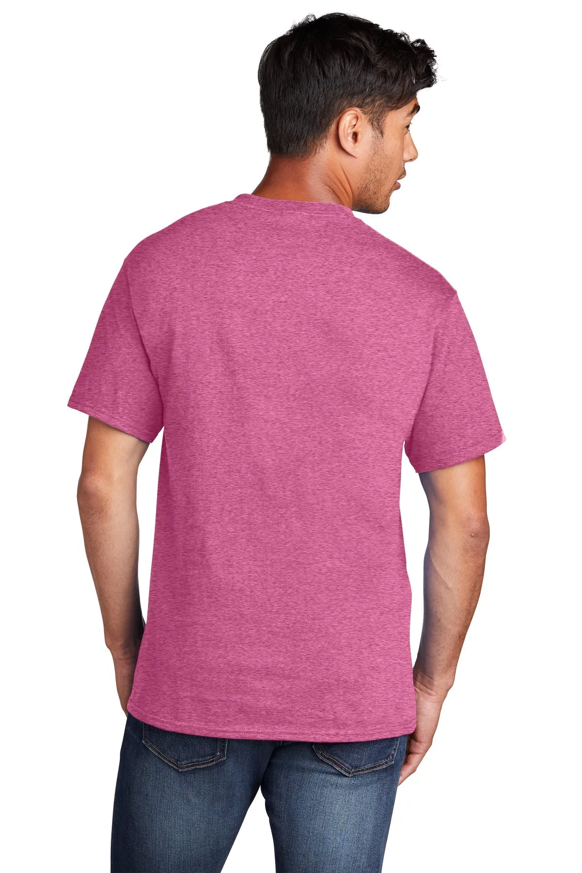 Port & Company Core Cotton Custom Tee's, Heather Sangria*