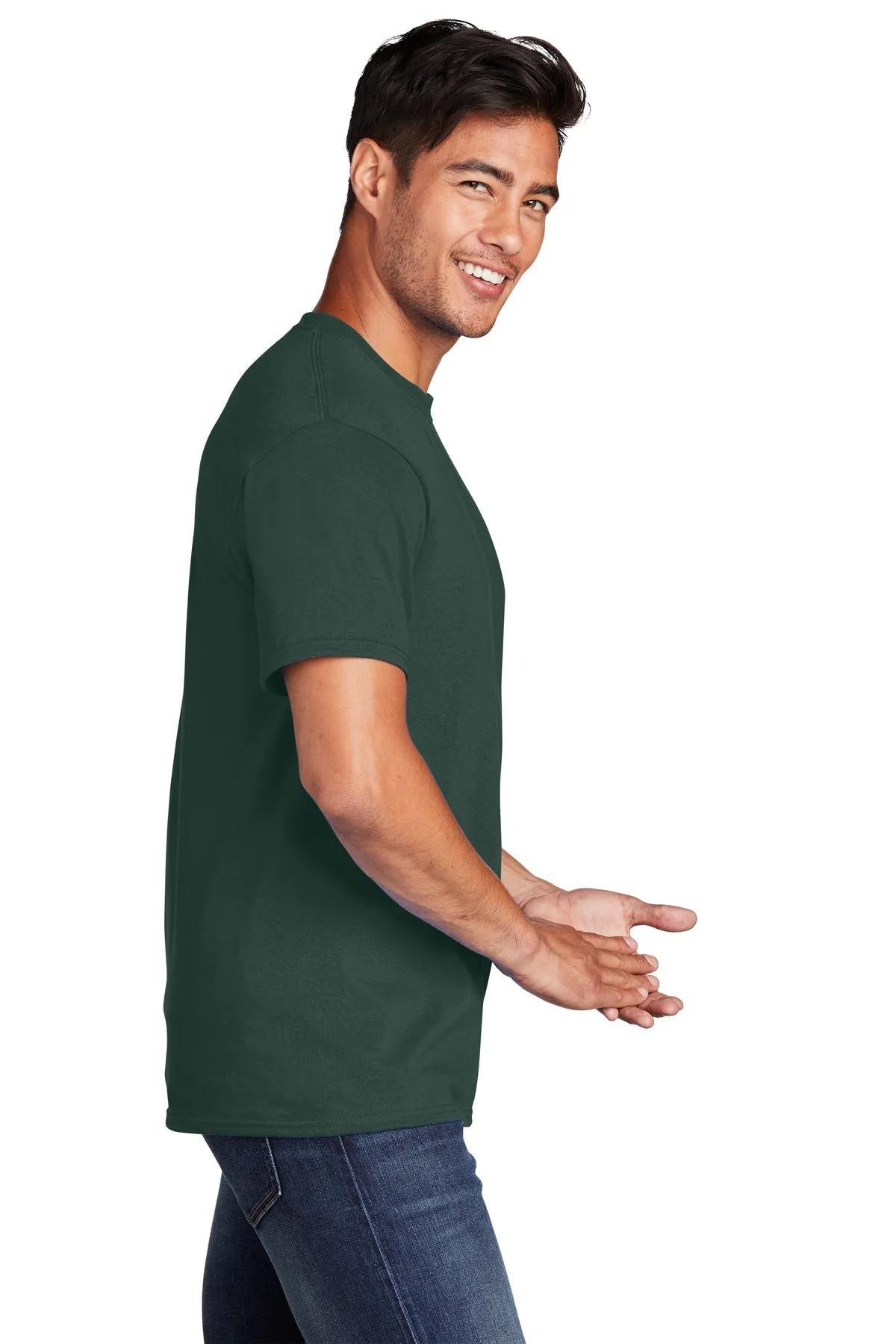 Port & Company Core Cotton Customized Tee's, Dark Green