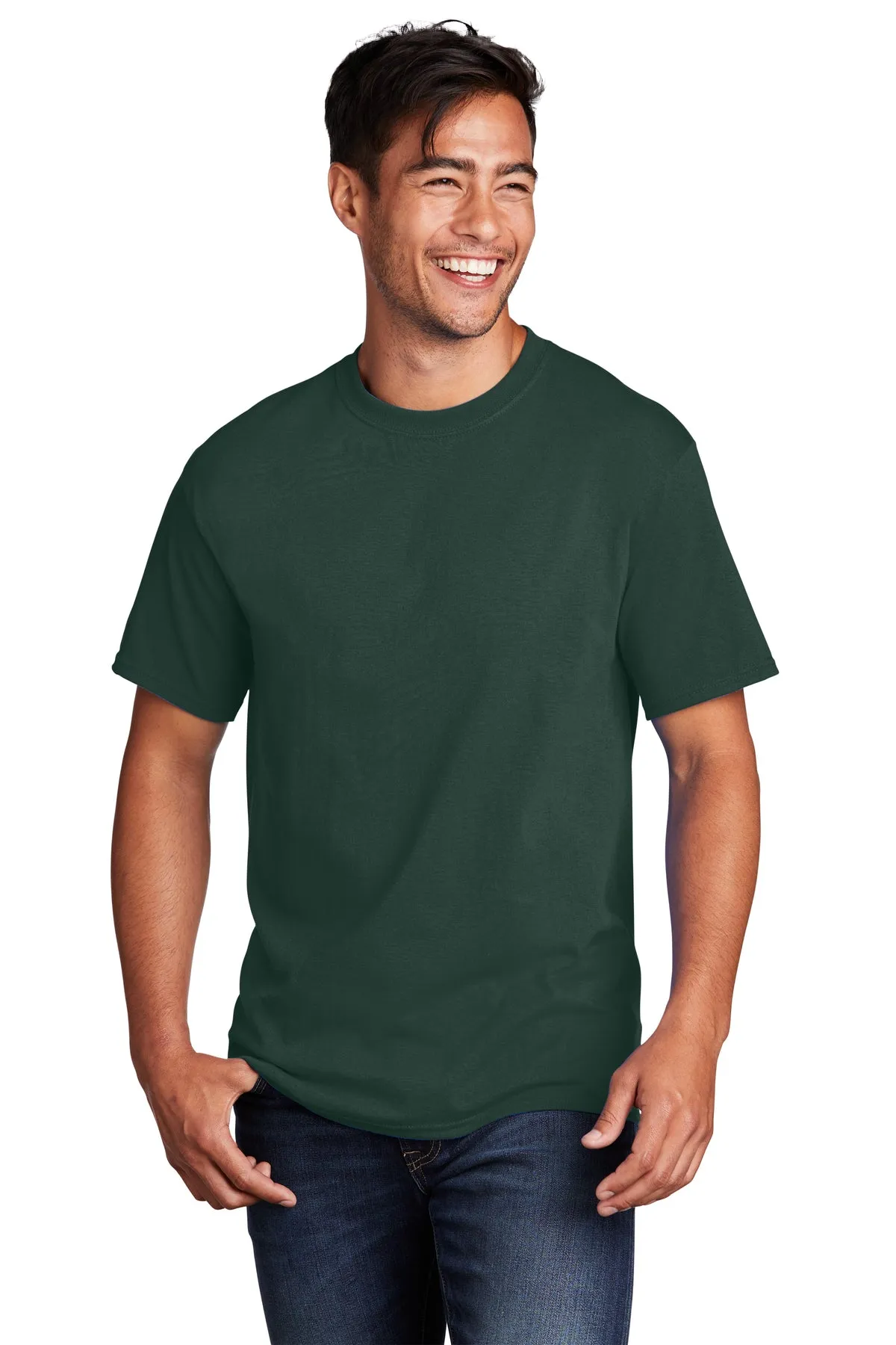 Port & Company Core Cotton Customized Tee's, Dark Green