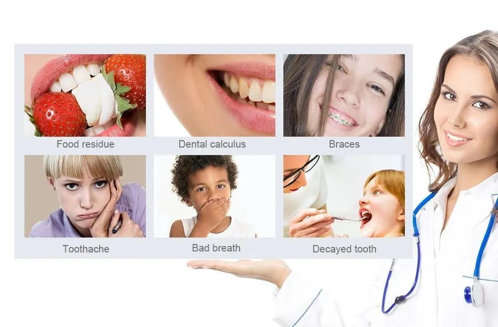 Portable Oral Irrigator Dental Flosser