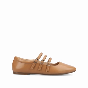 Practical Footwear DARLIN VEGAN LEATHER FLATS IN WIDE All Day Pace