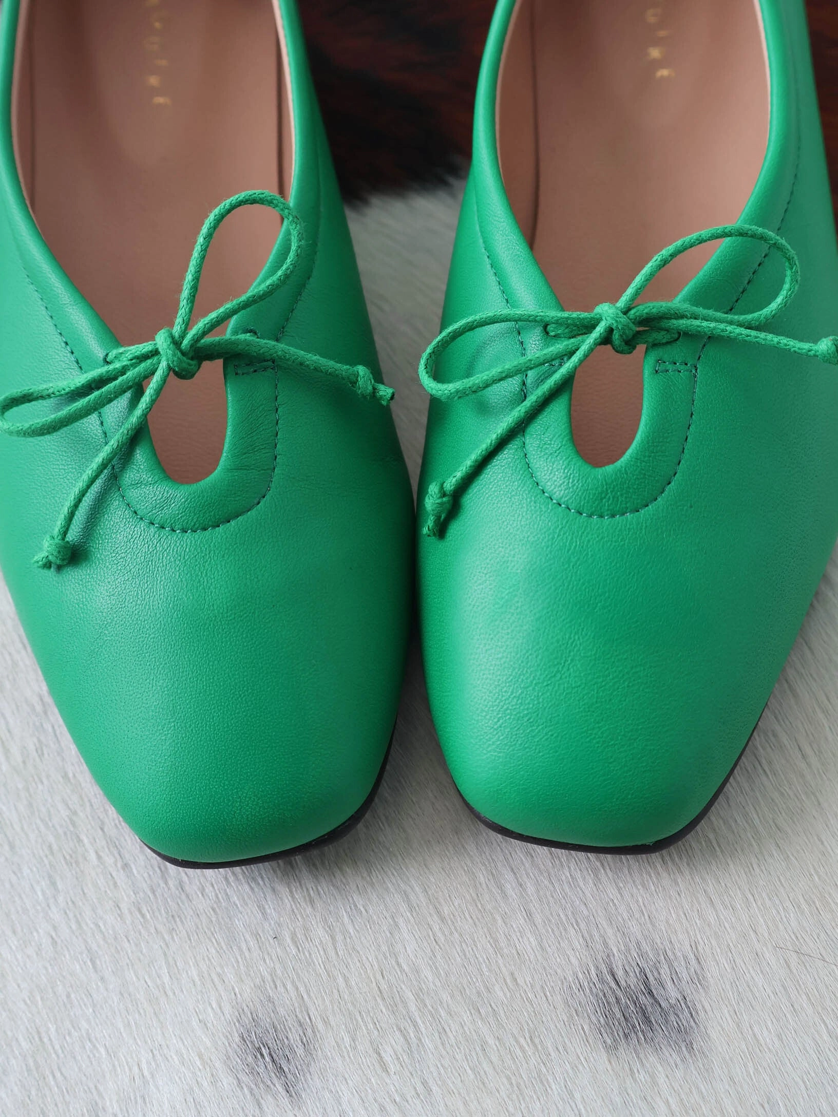 Prato Green Ballerina Durable Craftsmanship Cozy Padding