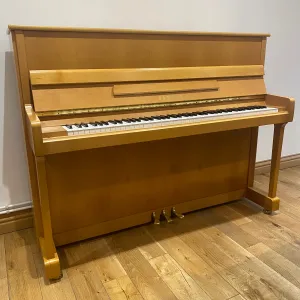 Pre-owned Yamaha P116 upright piano in satin alder