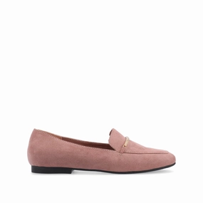 WRENN LOAFER FLATS IN FAUX SUEDE Natural Shape Indoor
