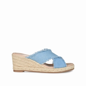 SHANNI ESPADRILLE WEDGE HEELED SANDALS Cutout Sweat Wicking