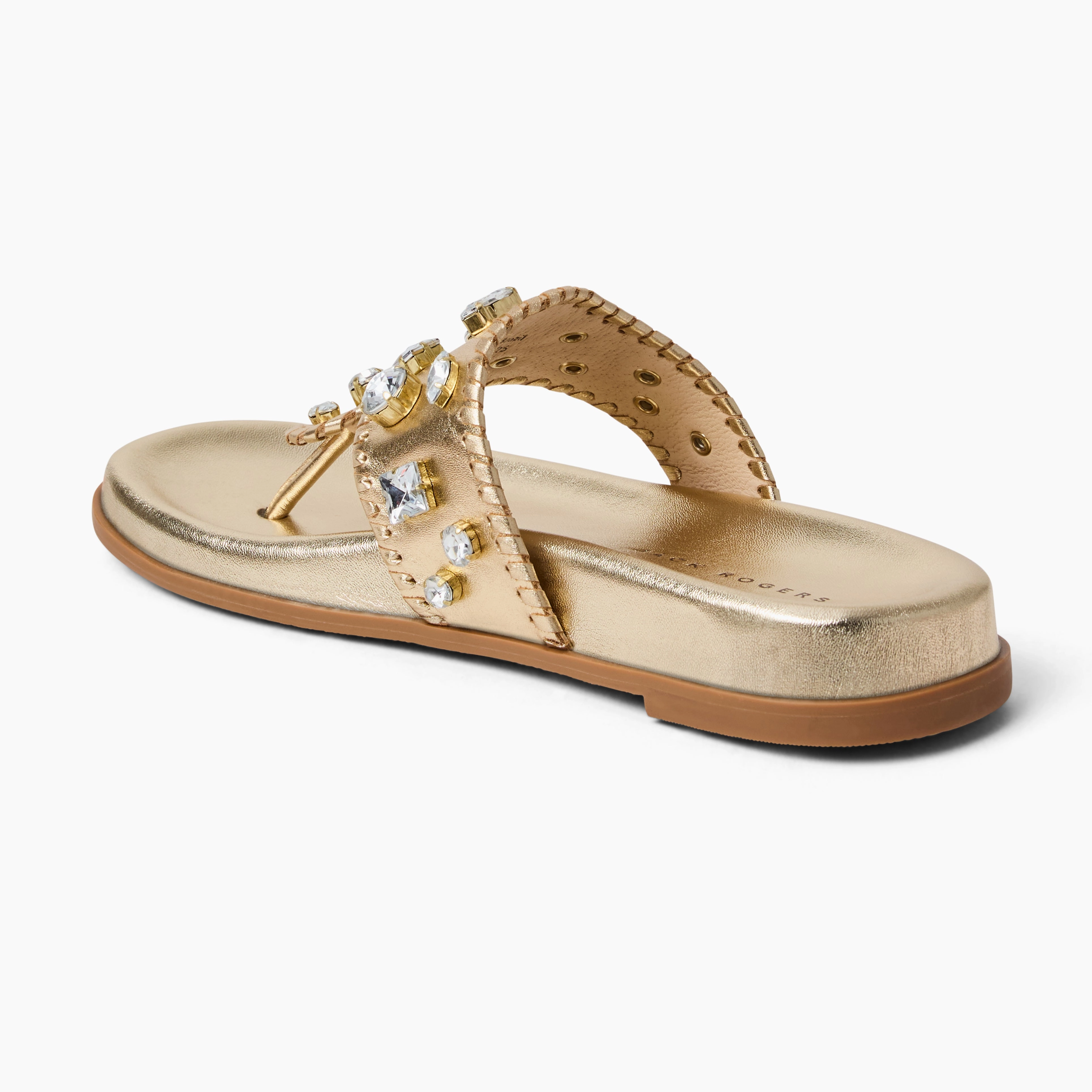 Sandy Path Jacks Jeweled Leather Comfort Sport Sandal