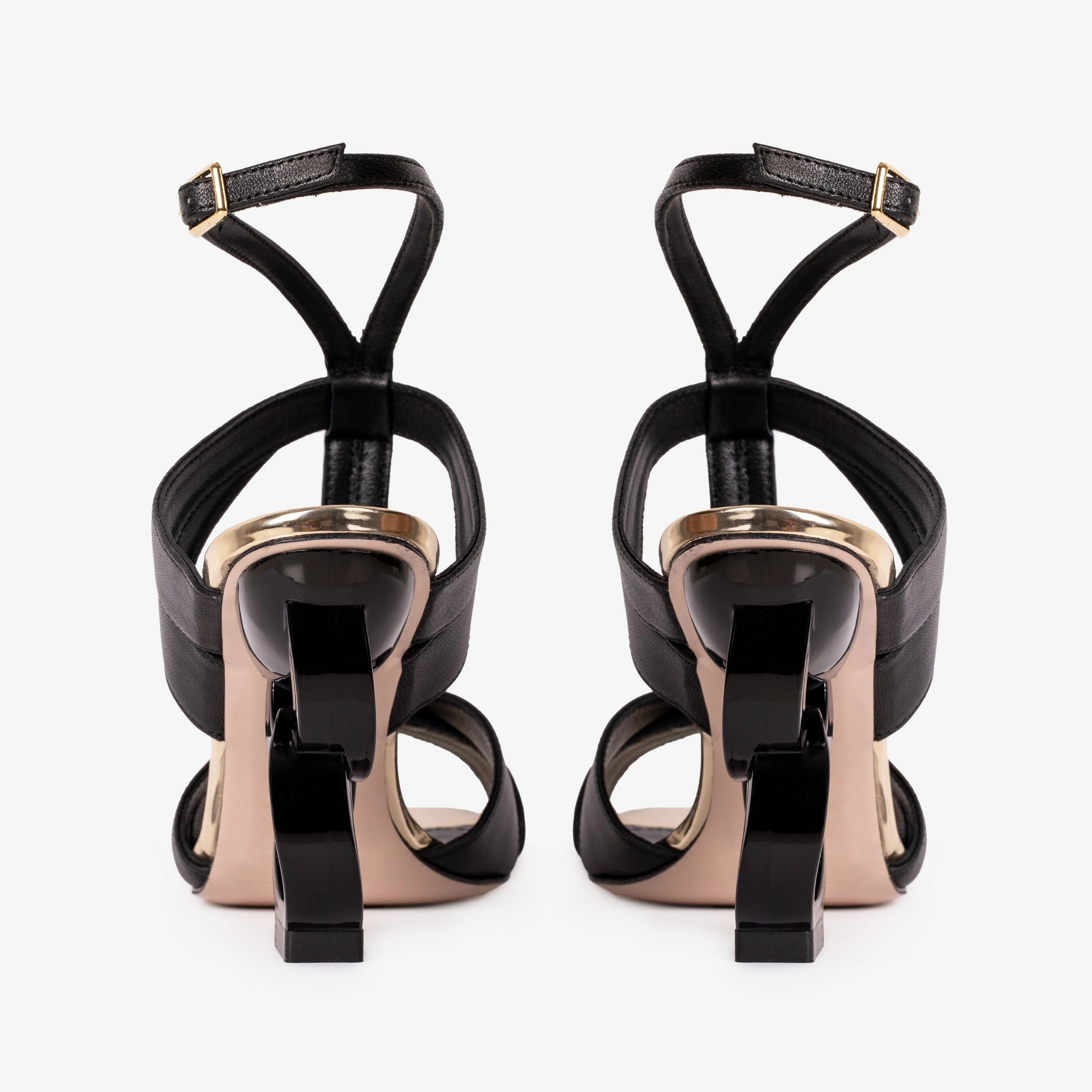 Sandal Refills The Duffryn Black T-Strap Leather Women Sandal