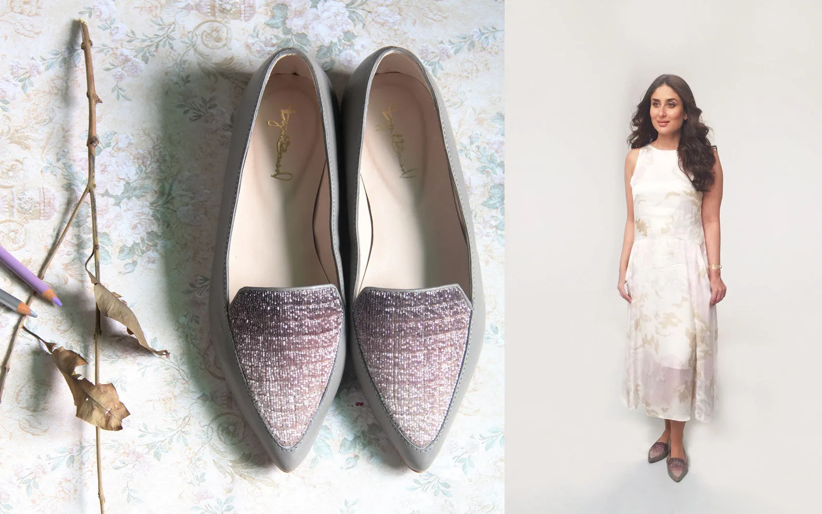 prism ballet in grey & silver