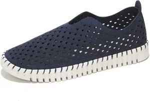 Project Cloud Walking Shoes for Women, Memory Foam Womens Shoes & Slip-on Shoes Women Footwear, Lightweight Women's Flats - Non-Slip Walking Shoes Women Sneaker - Washable Flats (Lily, Blue, 6)