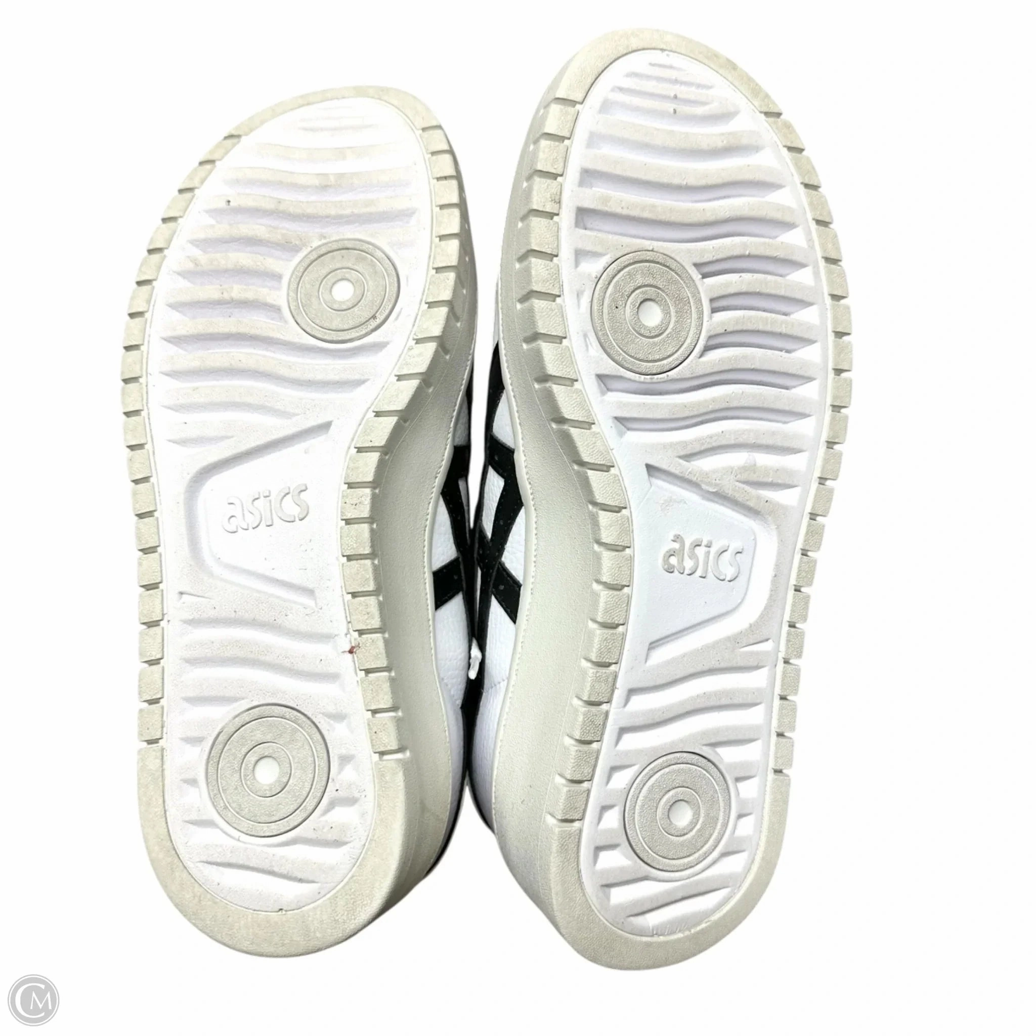 Hypoallergenic Lining Support Sole Shoes Sneakers By Asics In Black & White, Size: 7
