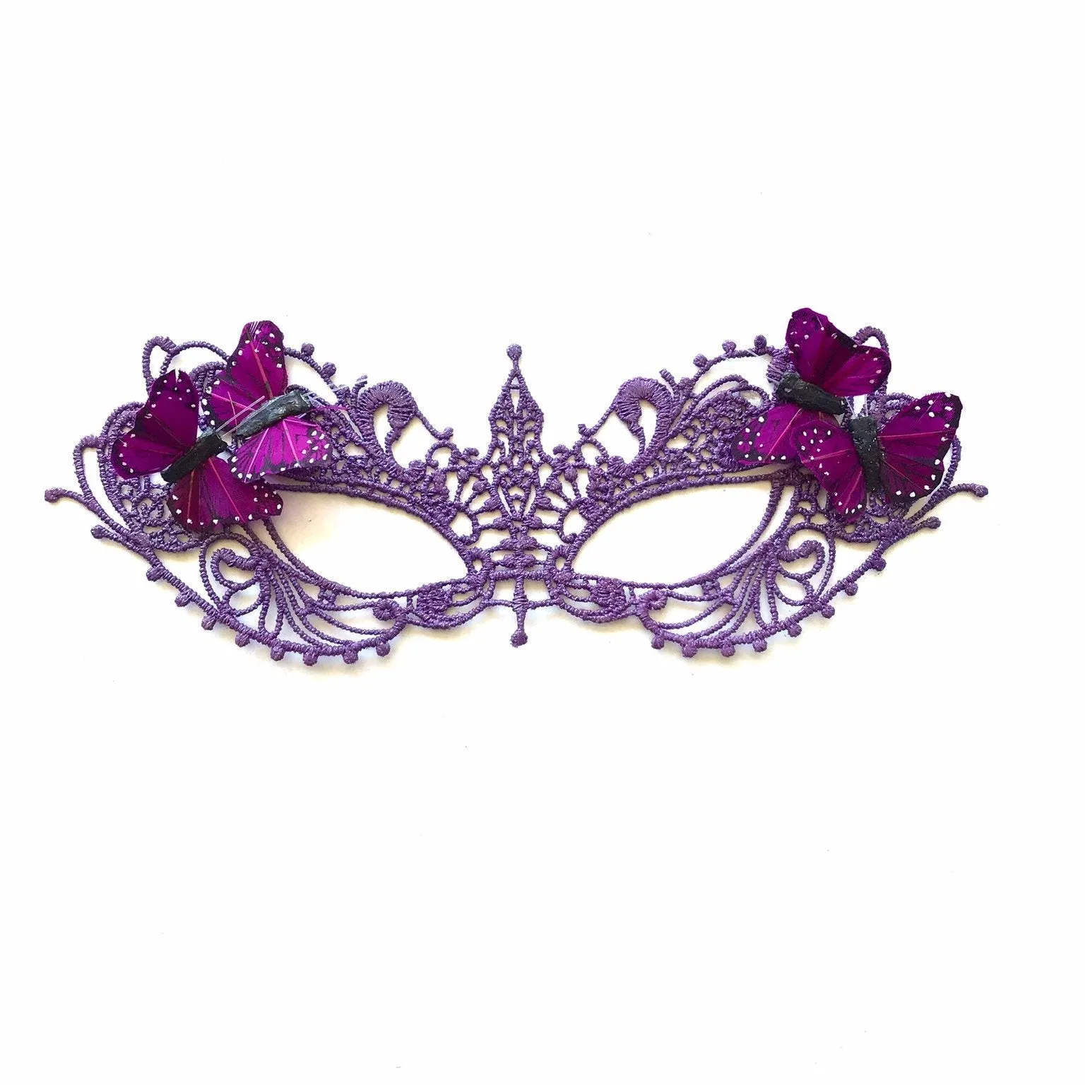 Purple Butterfly Mask - Purple