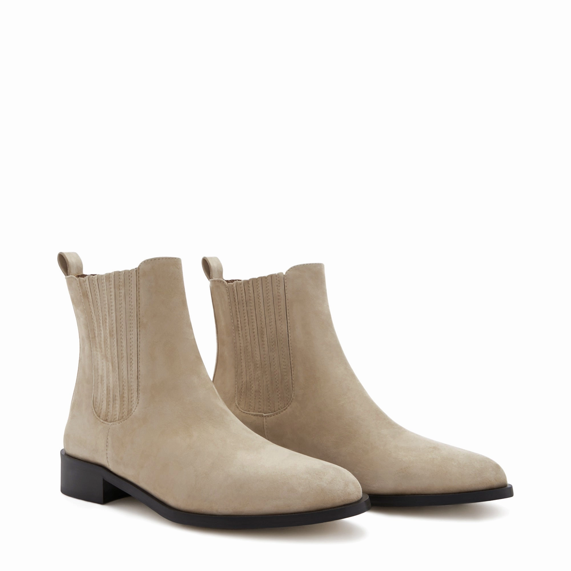 Vend?me Chey beige suede chelsea boots Ultra Grip Outsole Texture