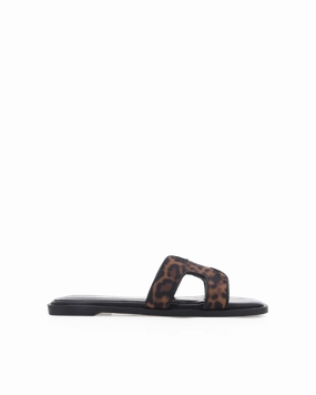 Relaxed Walk Open Wear GORDY - LEOPARD-BLACK