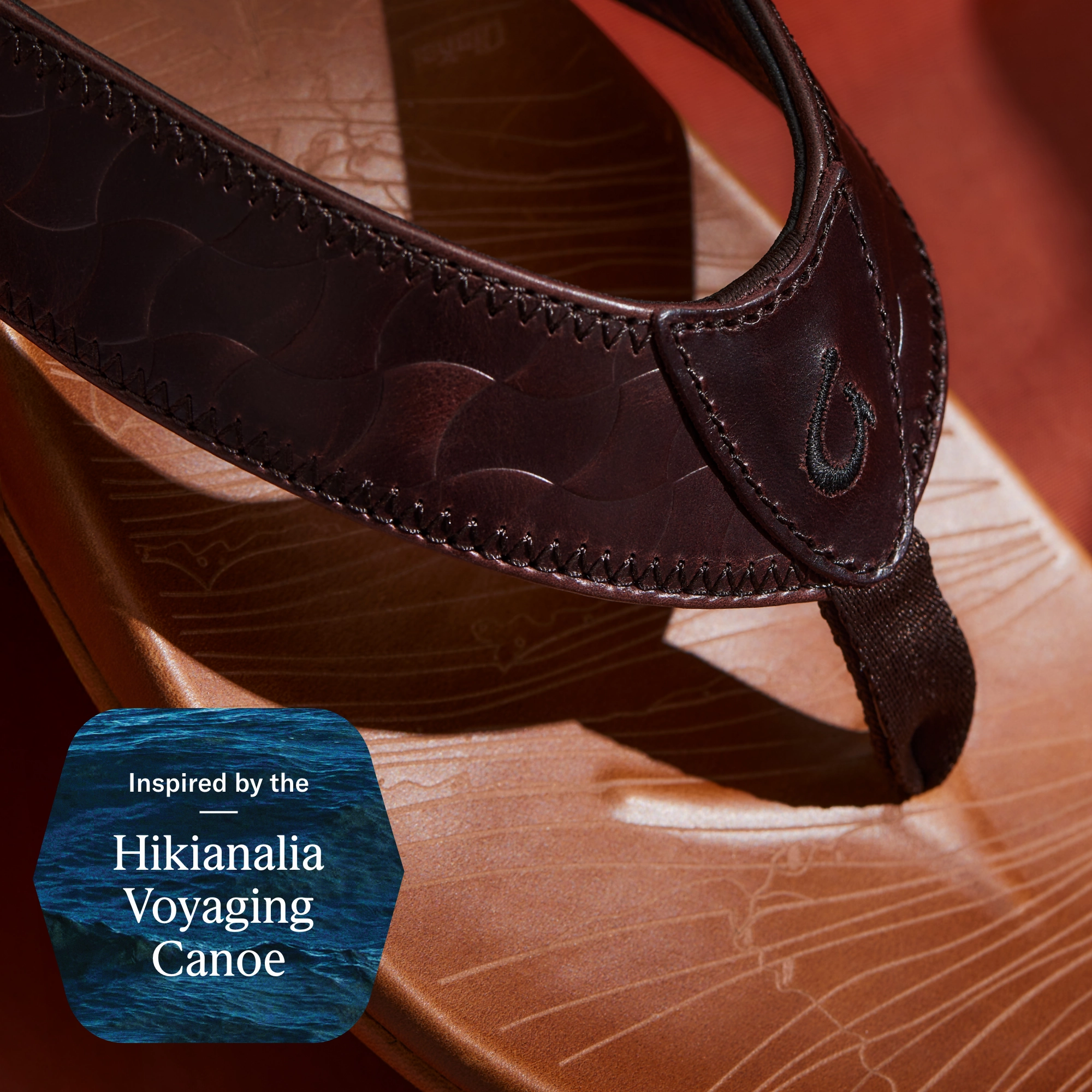 Hikianalia  -  Dark Java / Tan Indoor Chic Beach Shoes