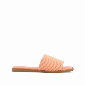 PRISILLA SLIDE SANDALS IN KNIT FABRIC Wave Fun
