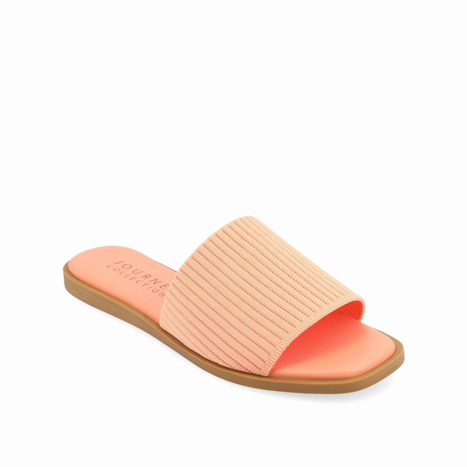 PRISILLA SLIDE SANDALS IN KNIT FABRIC Red Bold
