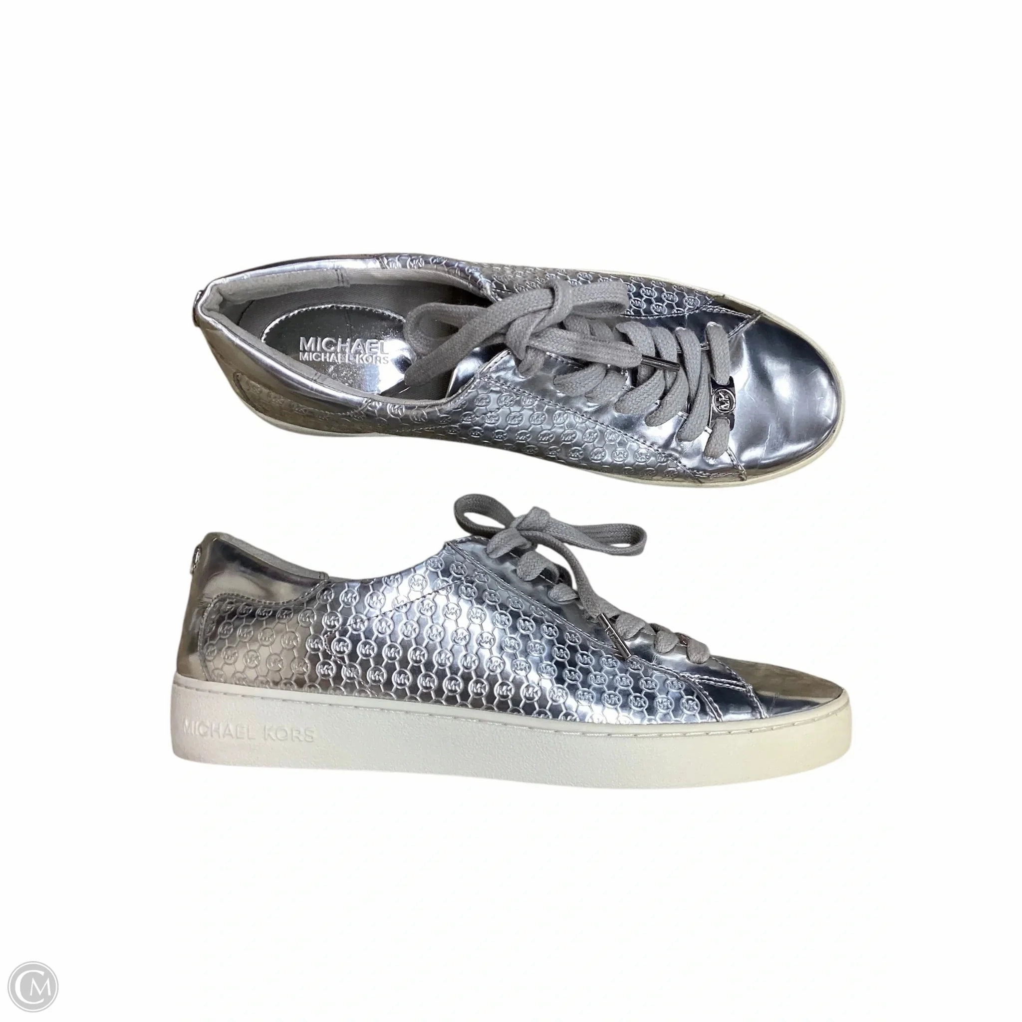 Shoes Sneakers By Michael By Michael Kors In Silver, Size: 9.5 Long-Distance Support Padded Arch