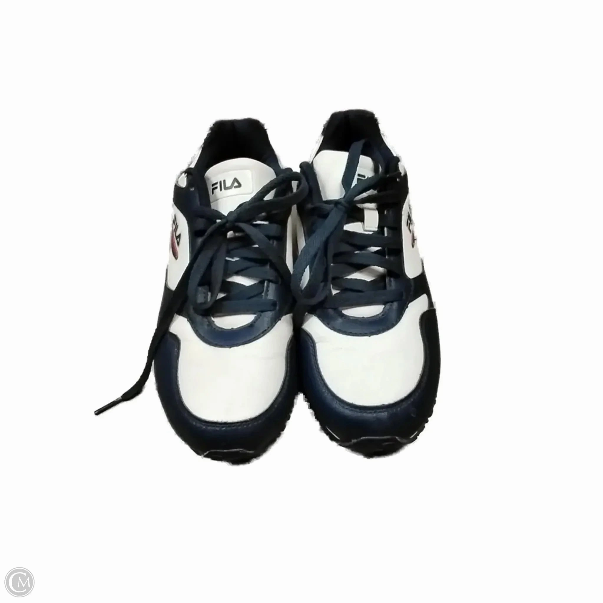 Shoes Sneakers By Fila In Blue & White, Size: 8 Motion Control Arch Padded Step