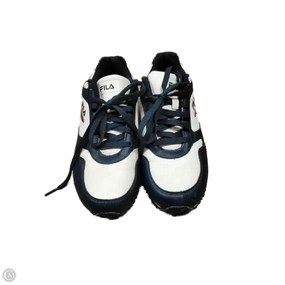 Shoes Sneakers By Fila In Blue & White, Size: 8 Motion Control Arch Padded Step
