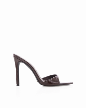 QUINBY - CHOCOLATE PATENT Padded