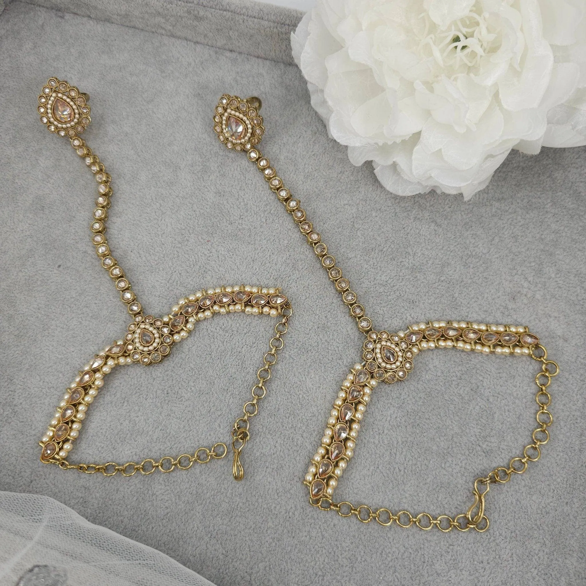 Rabya Antique Polki Hand Pieces