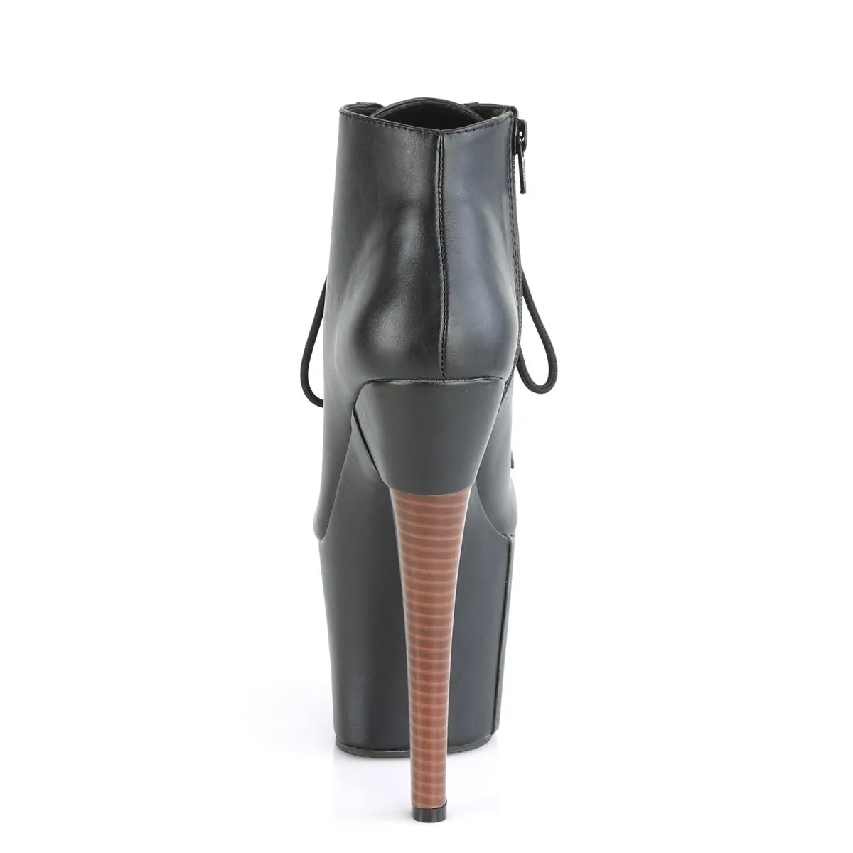 RADIANT-1005 Pleaser Black Faux Leather Sexy Platform Shoes (Pole Dancing Heels)