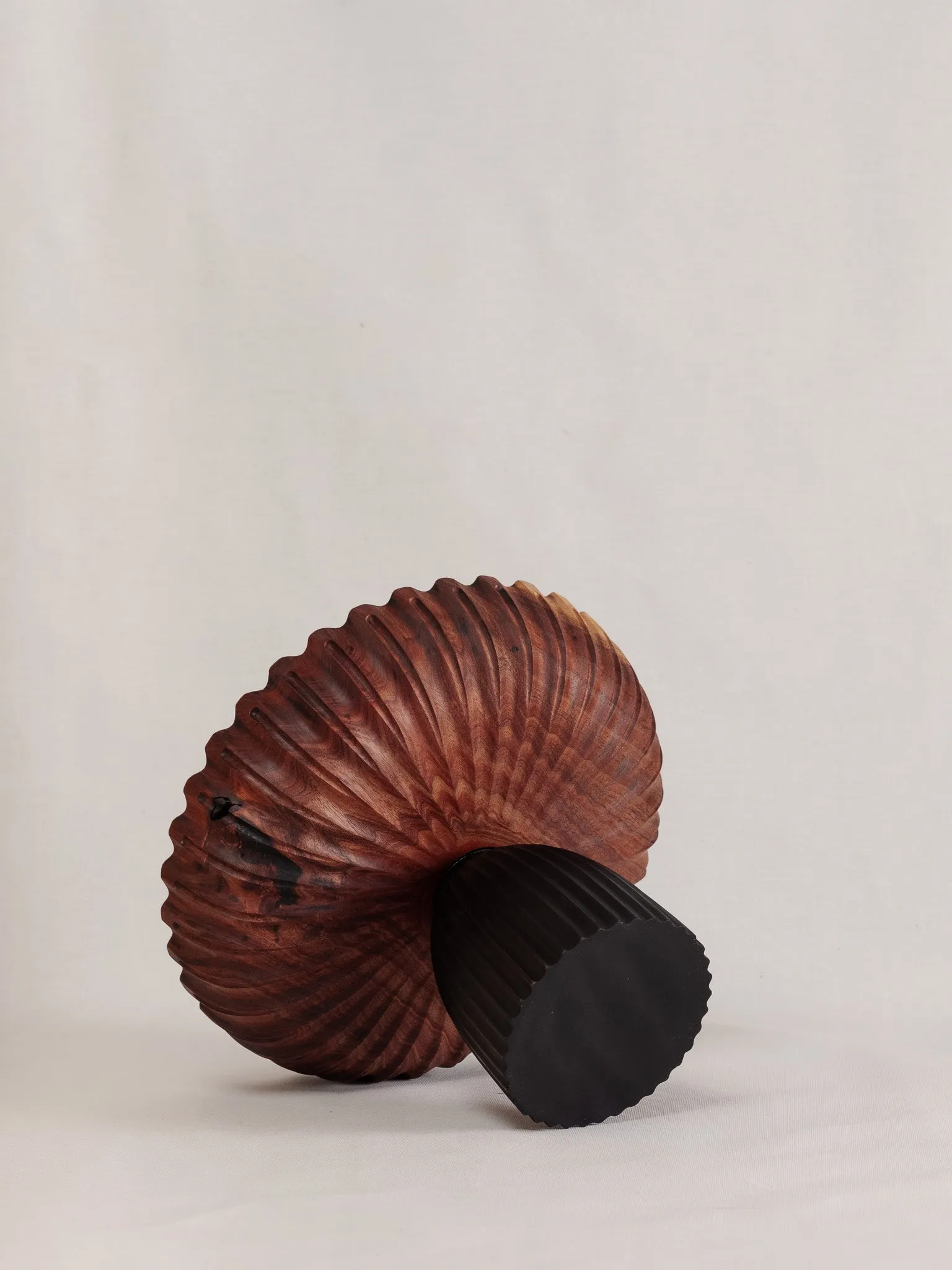 Raised Bowl - Australian Blackwood & Ebonised Kauri