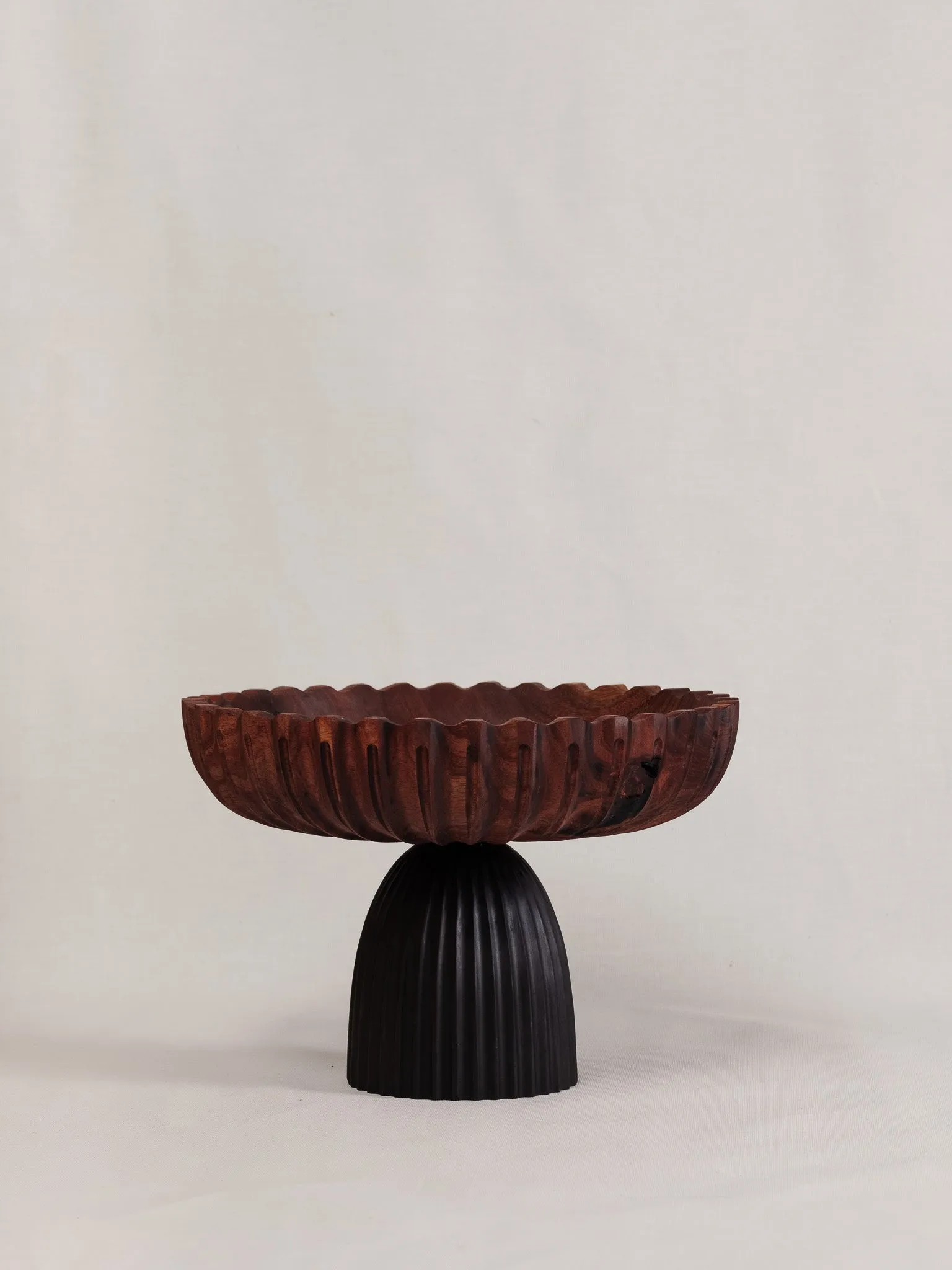 Raised Bowl - Australian Blackwood & Ebonised Kauri