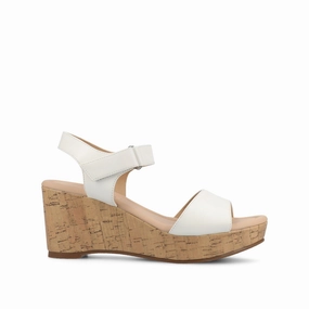 Soft Cushioned Footwear No-Fuss Wear RANAE WEDGE HEELED SANDALS