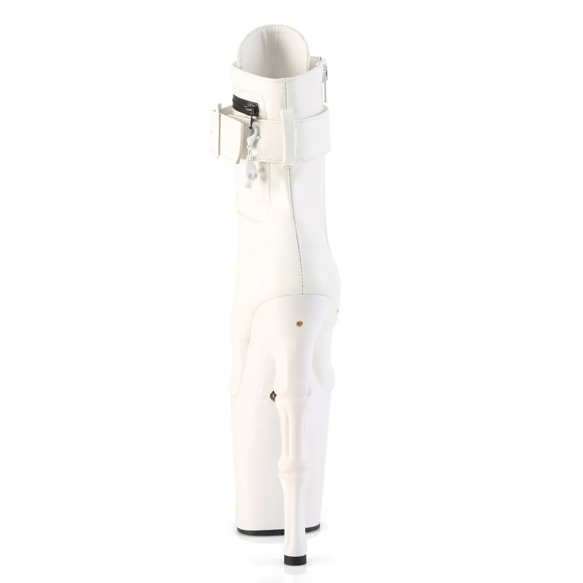RAPTURE-1020STR-LT Pleaser White Faux Leather Sexy Platform Shoes (Pole Dancing Heels)