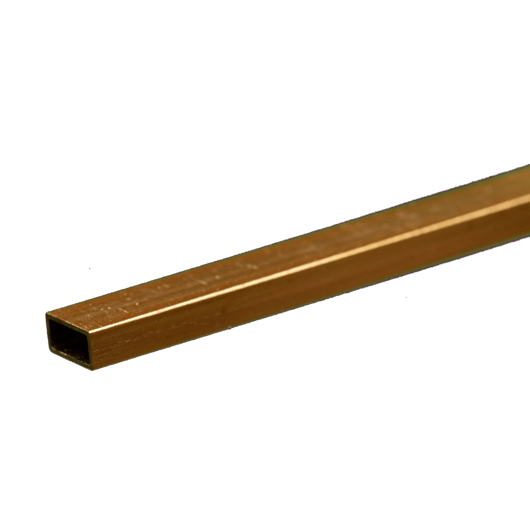 Rectangular Brass Tube: 1/8" X 1/4" x 0.014" Wall x 12" Long (1 Piece)