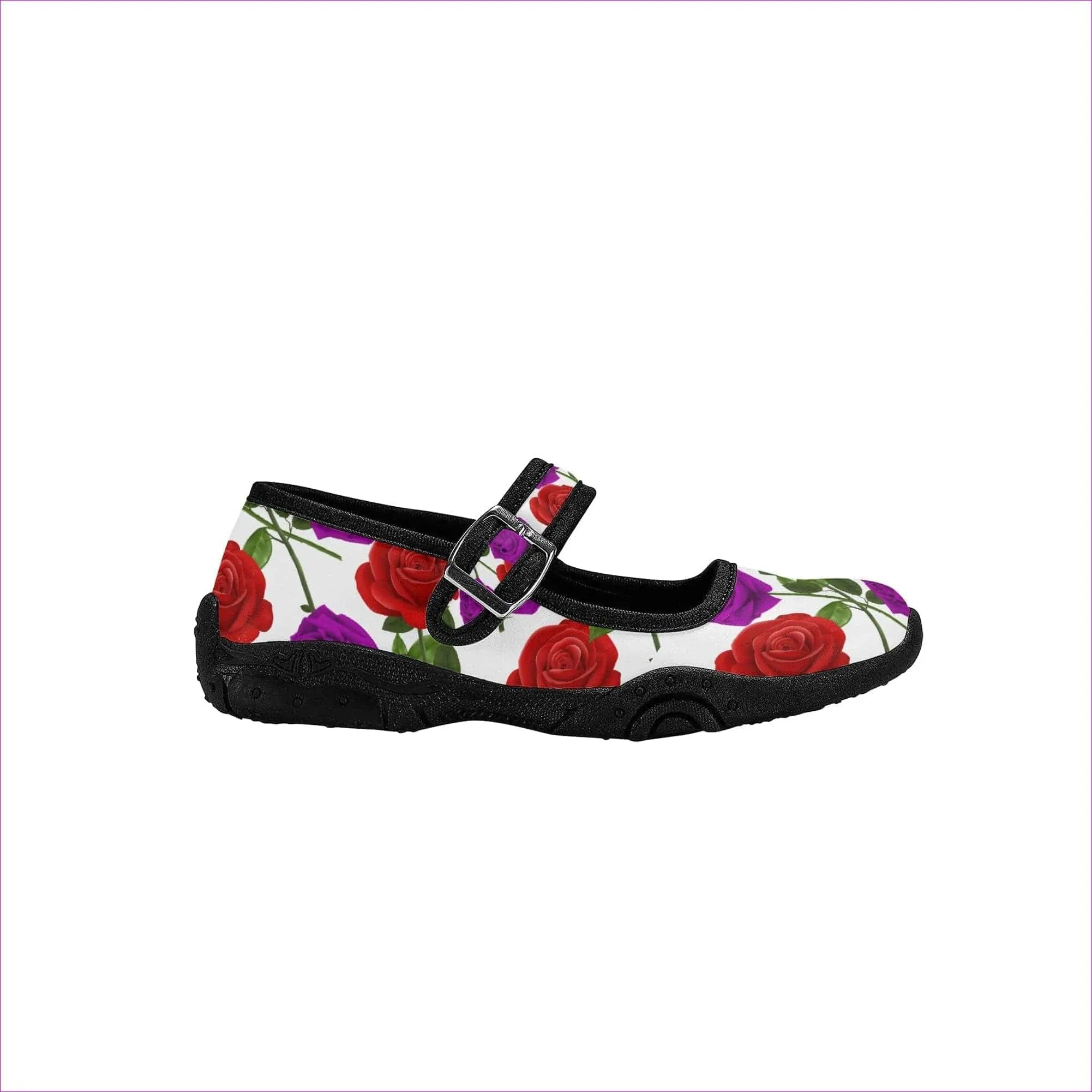 Red Rose Purp Girls Round Toe Casual Shoes