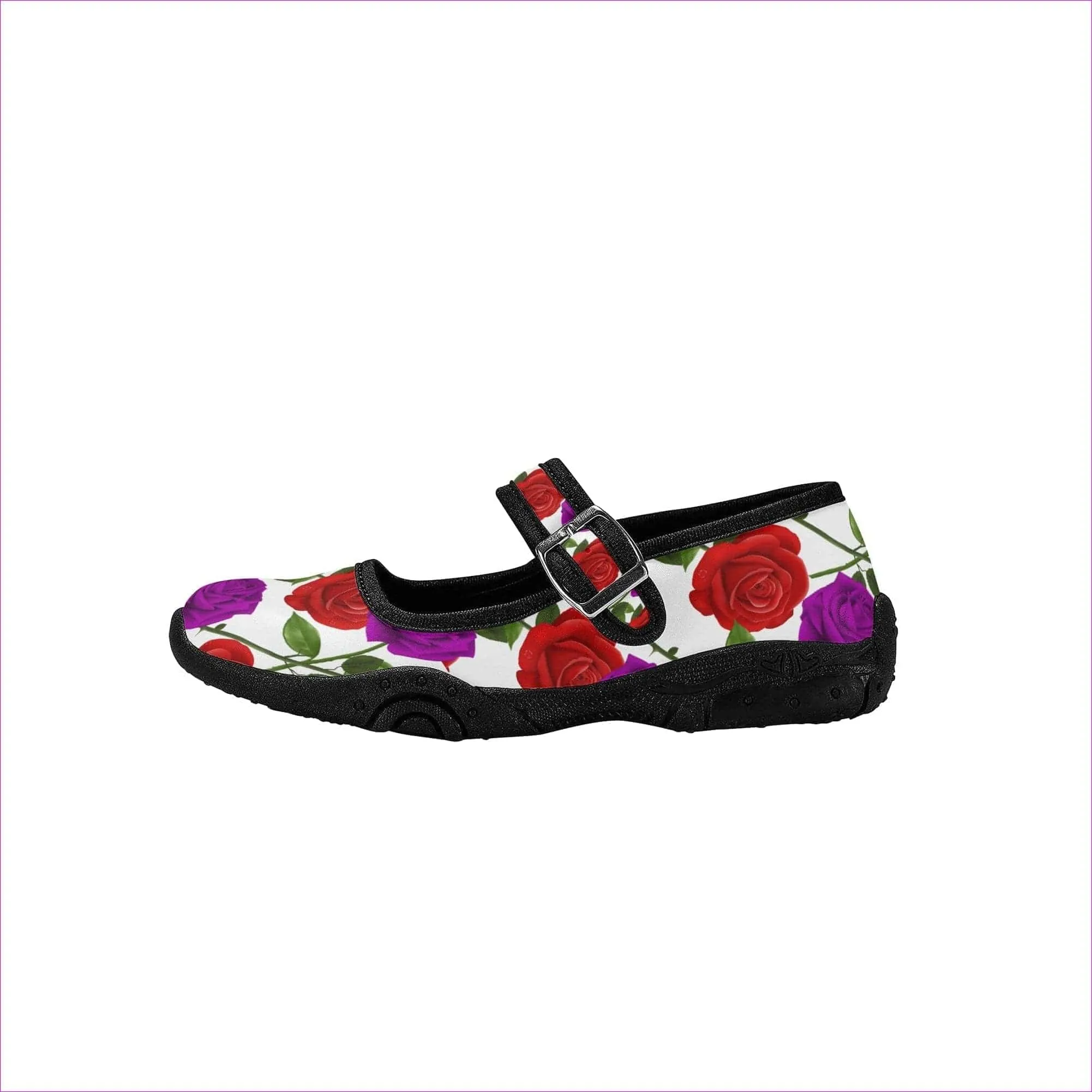 Red Rose Purp Girls Round Toe Casual Shoes
