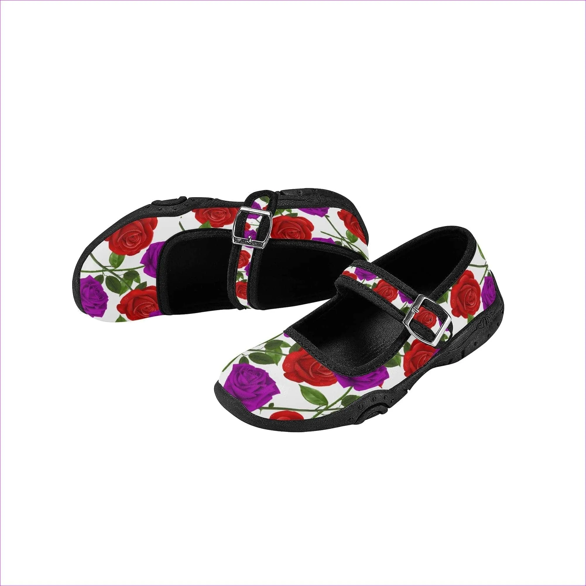 Red Rose Purp Girls Round Toe Casual Shoes