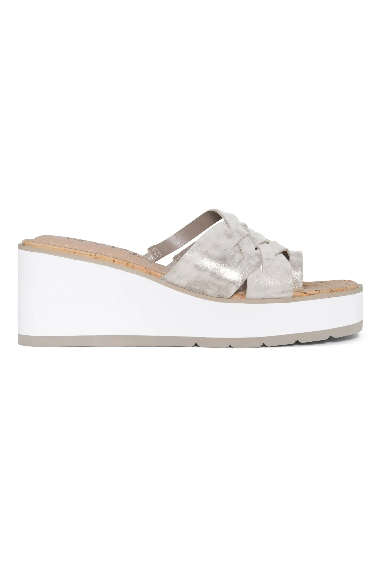 Reesie Wedge Sandals - Pewter