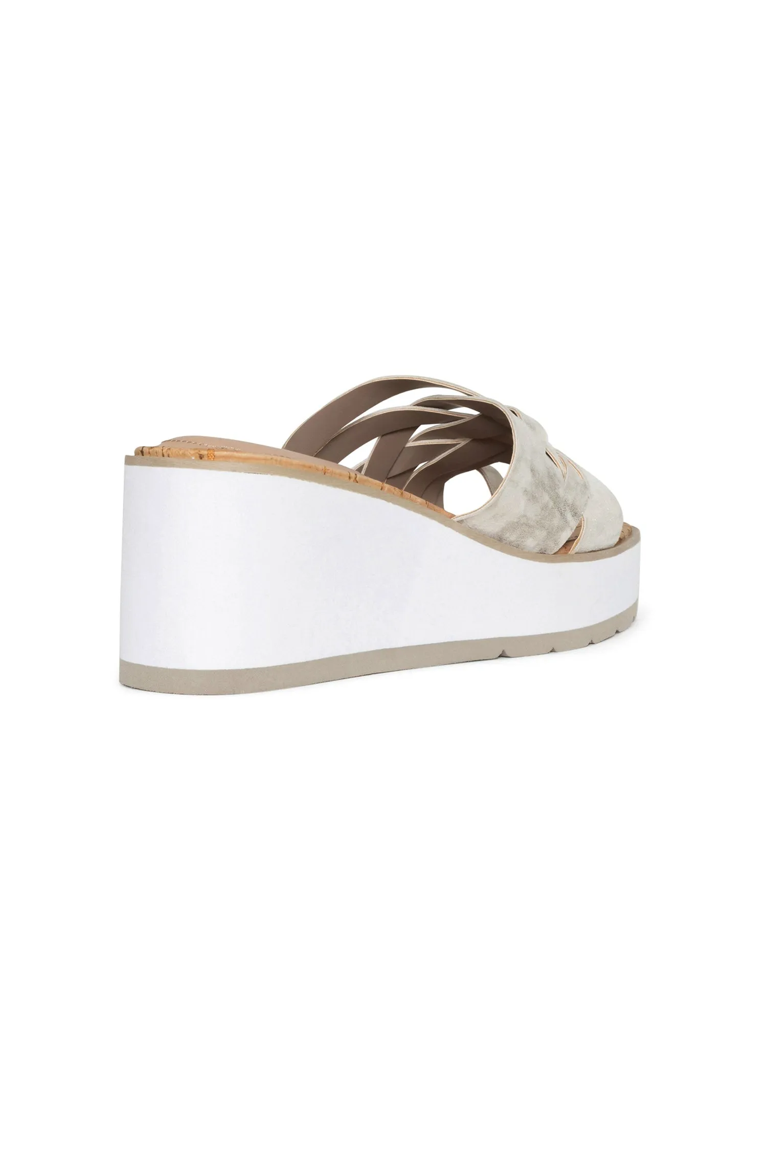 Reesie Wedge Sandals - Pewter