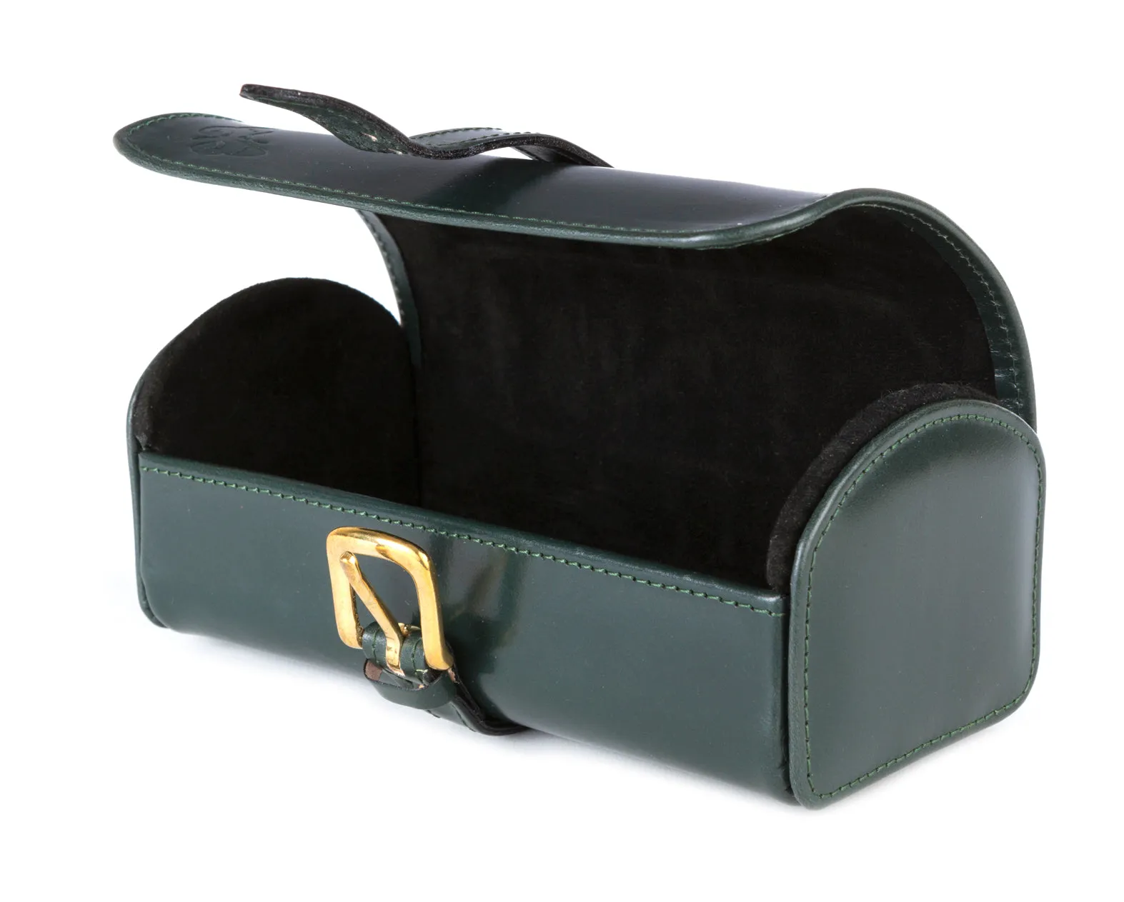 Regent Shoe Cleaning Kit and Brushes in Green Bridle Leather