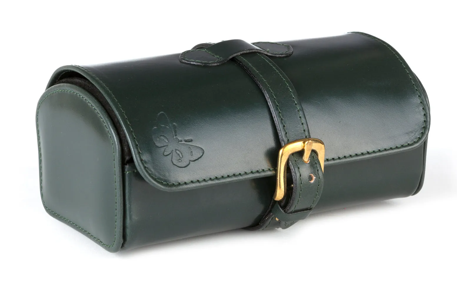 Regent Shoe Cleaning Kit and Brushes in Green Bridle Leather