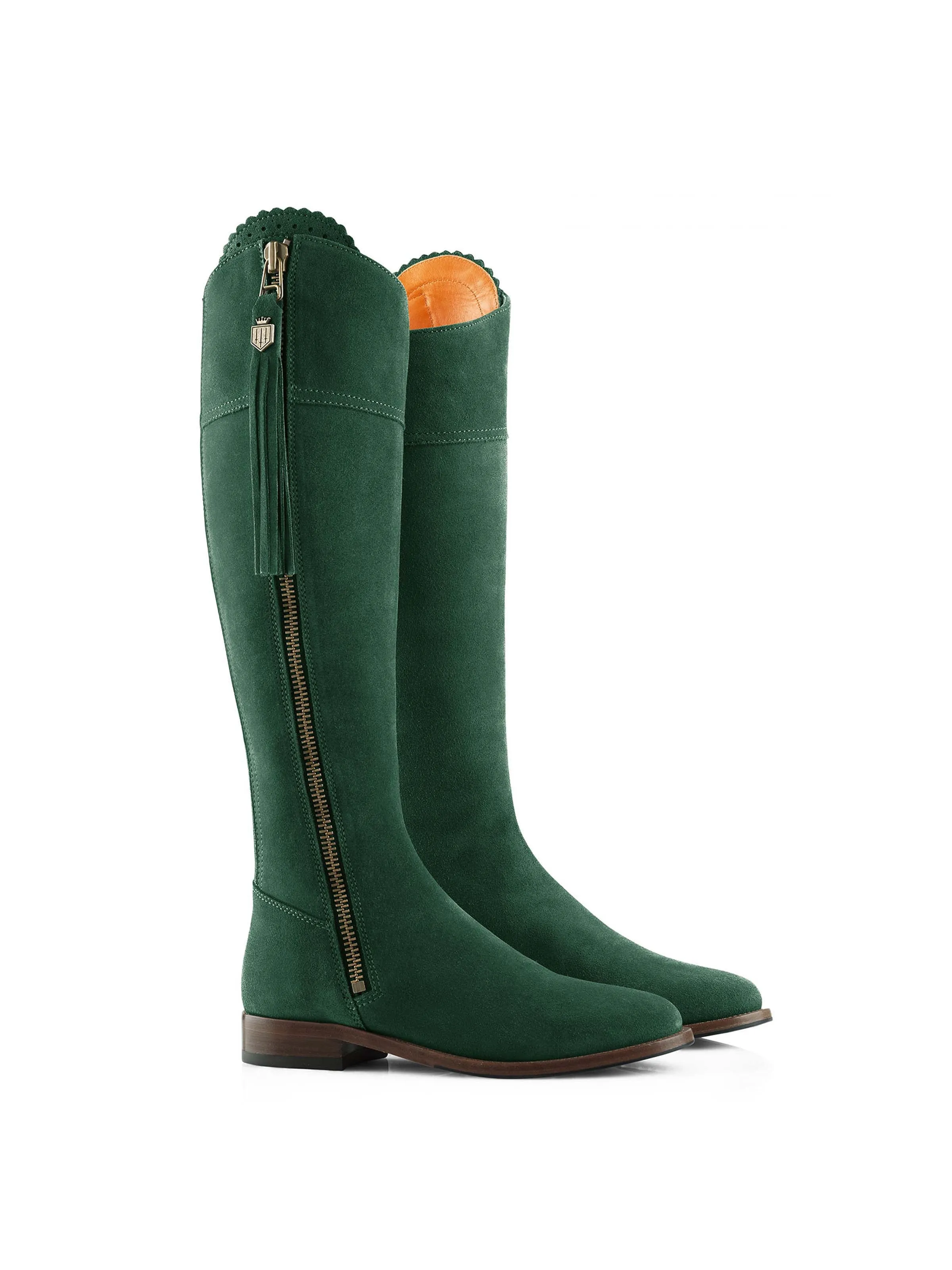 Regina (Sporting Fit) - Emerald Green Suede