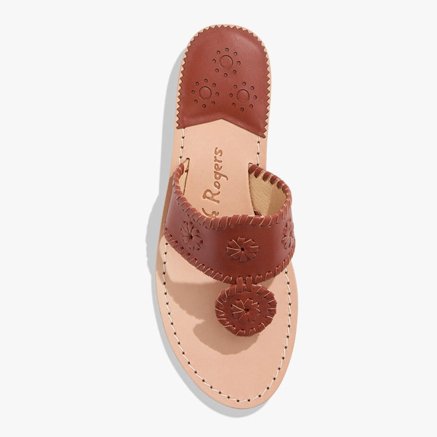 Day Glam Jacks Leather Flat Sandal