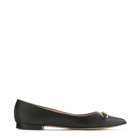 Abrasion Resistant Material Easy Cushioning Vend?me Elita black calfskin leather ballerinas
