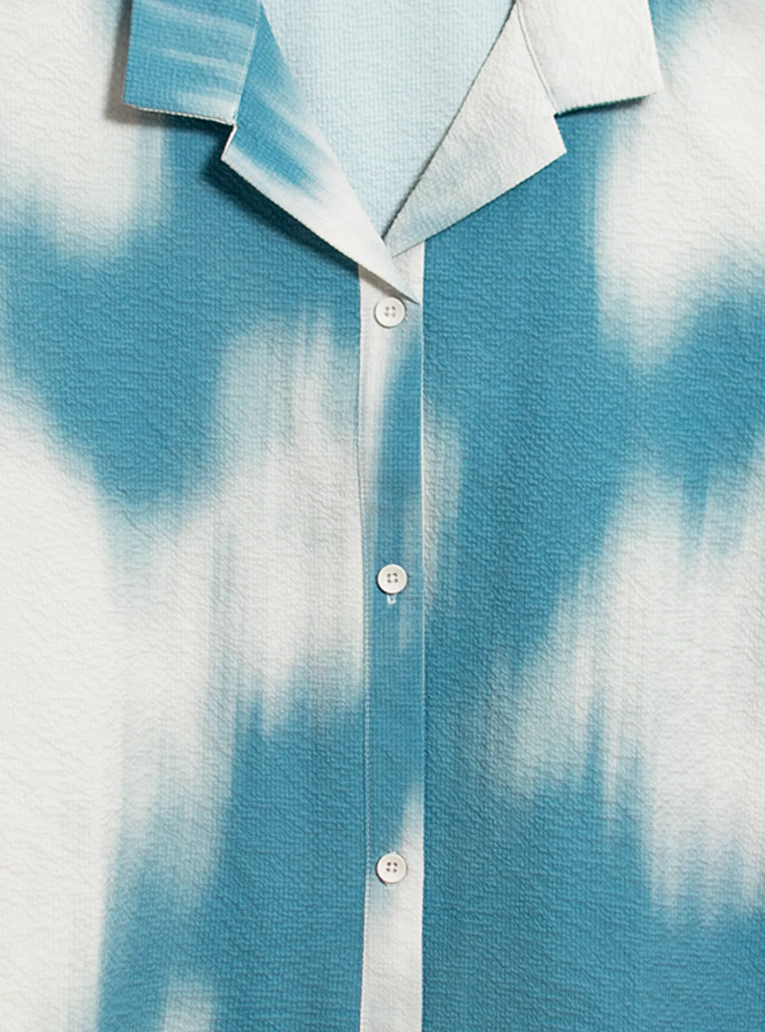 Resort Shirt (Seersucker Sky)