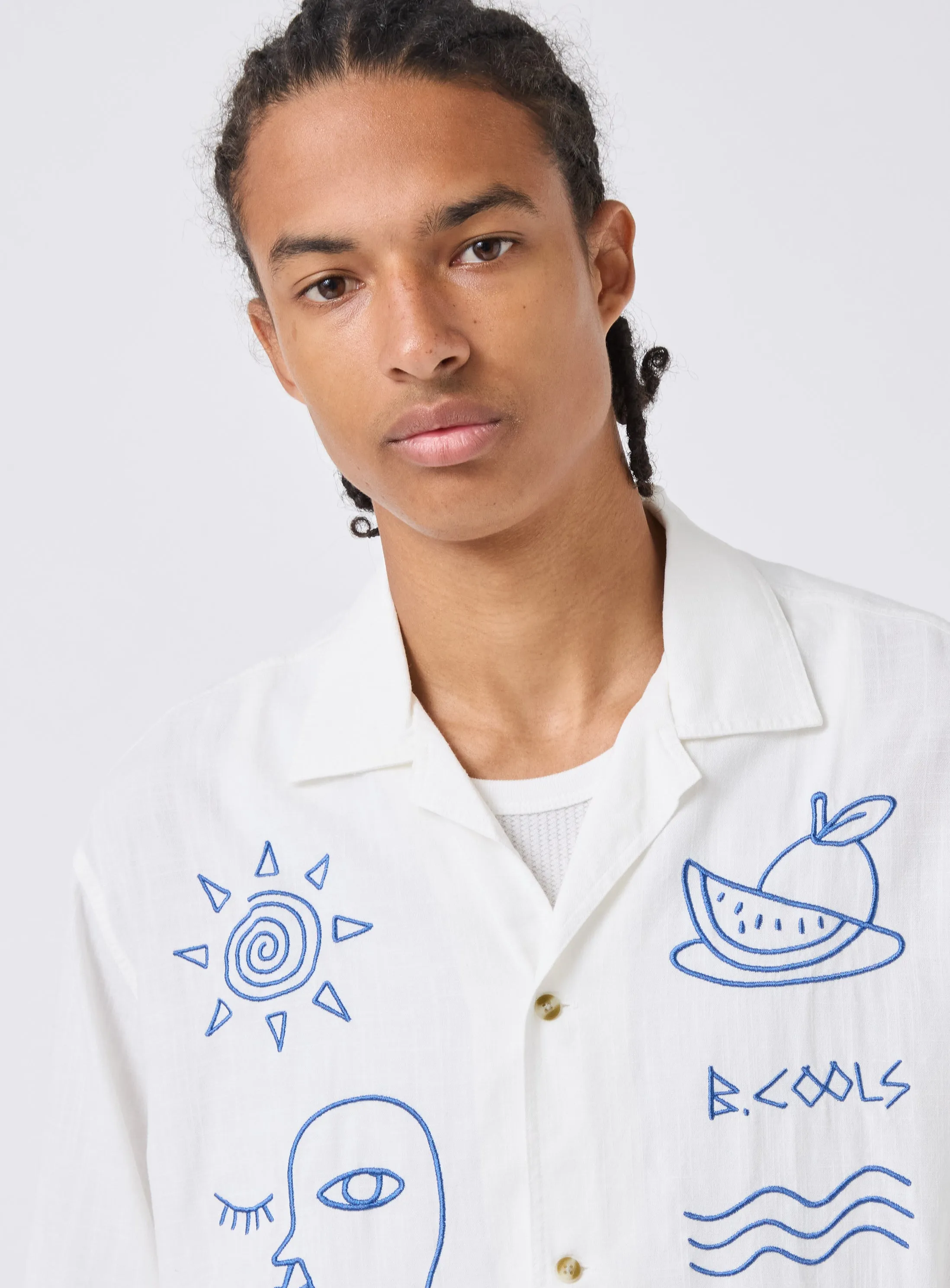 Resort Shirt White Greco