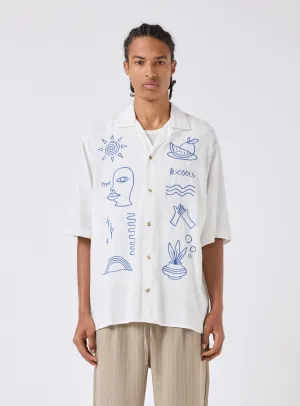 Resort Shirt White Greco