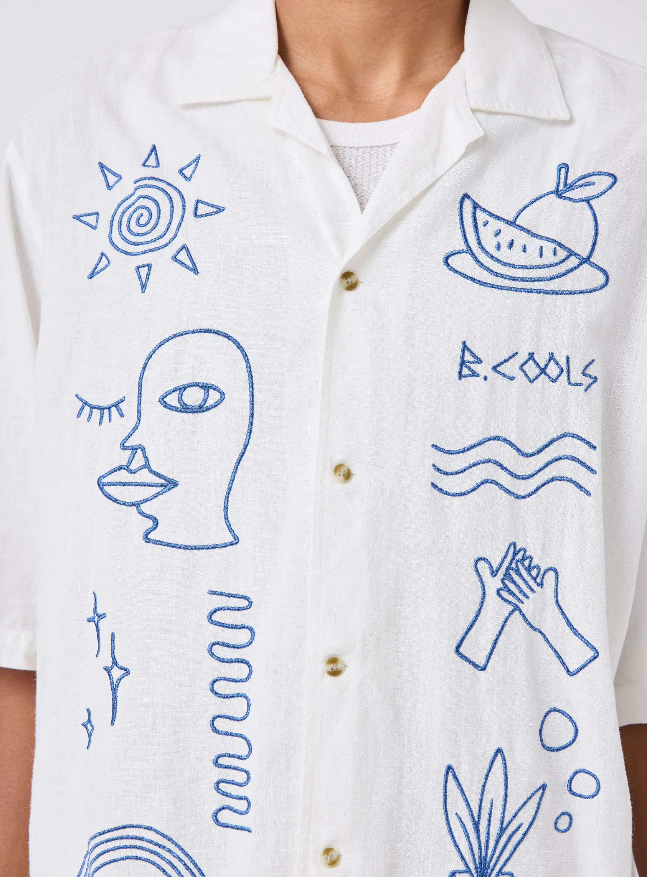 Resort Shirt White Greco